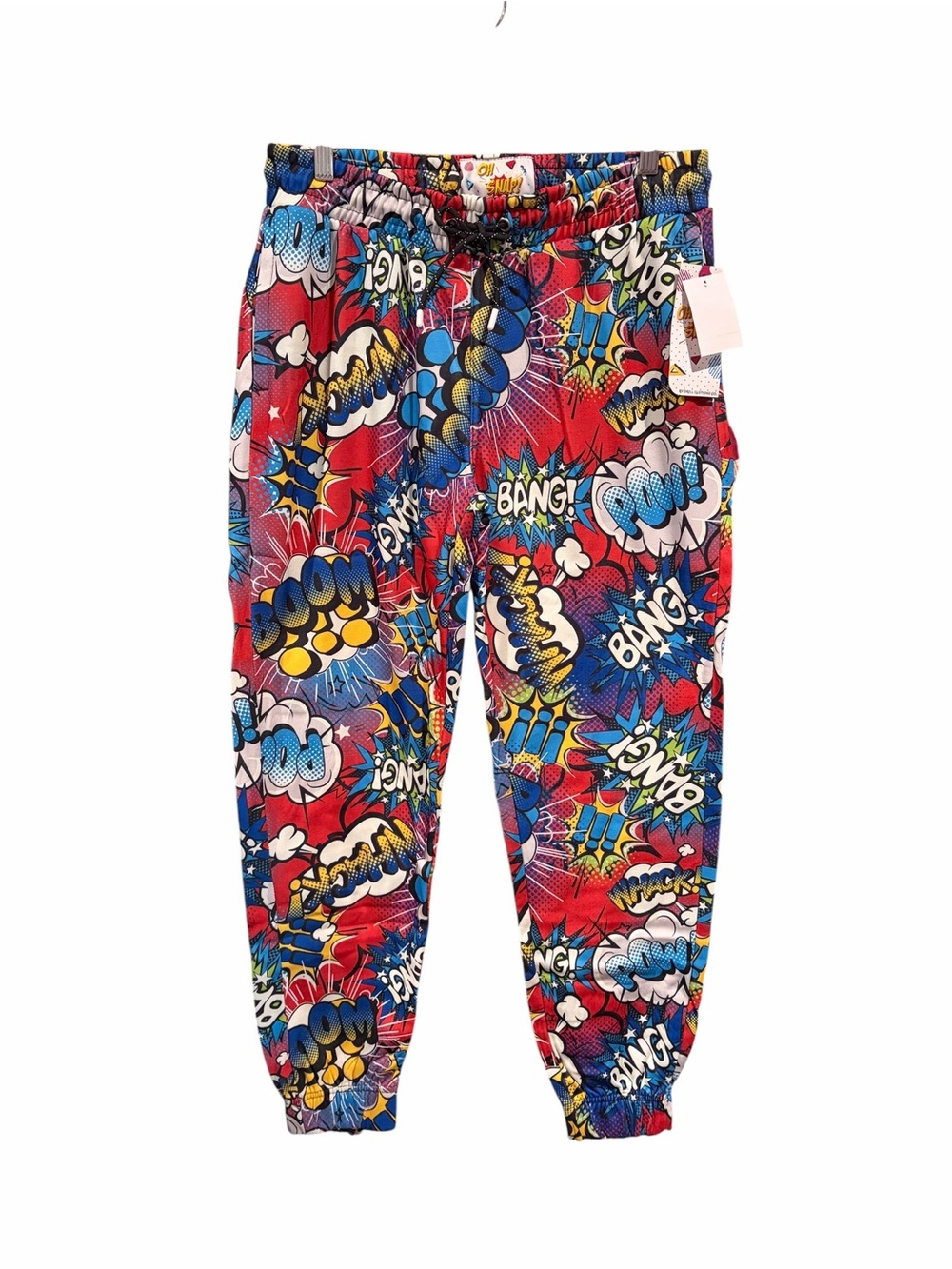 Oh Snap! by Drip Clothing Co. Comic Print Jogger Pants – Medium – NWT